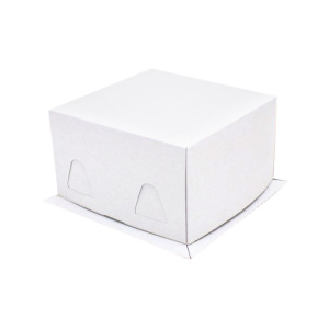 Коробка для торта XW 190(100) 300х300х190 БЕЛАЯ ForG